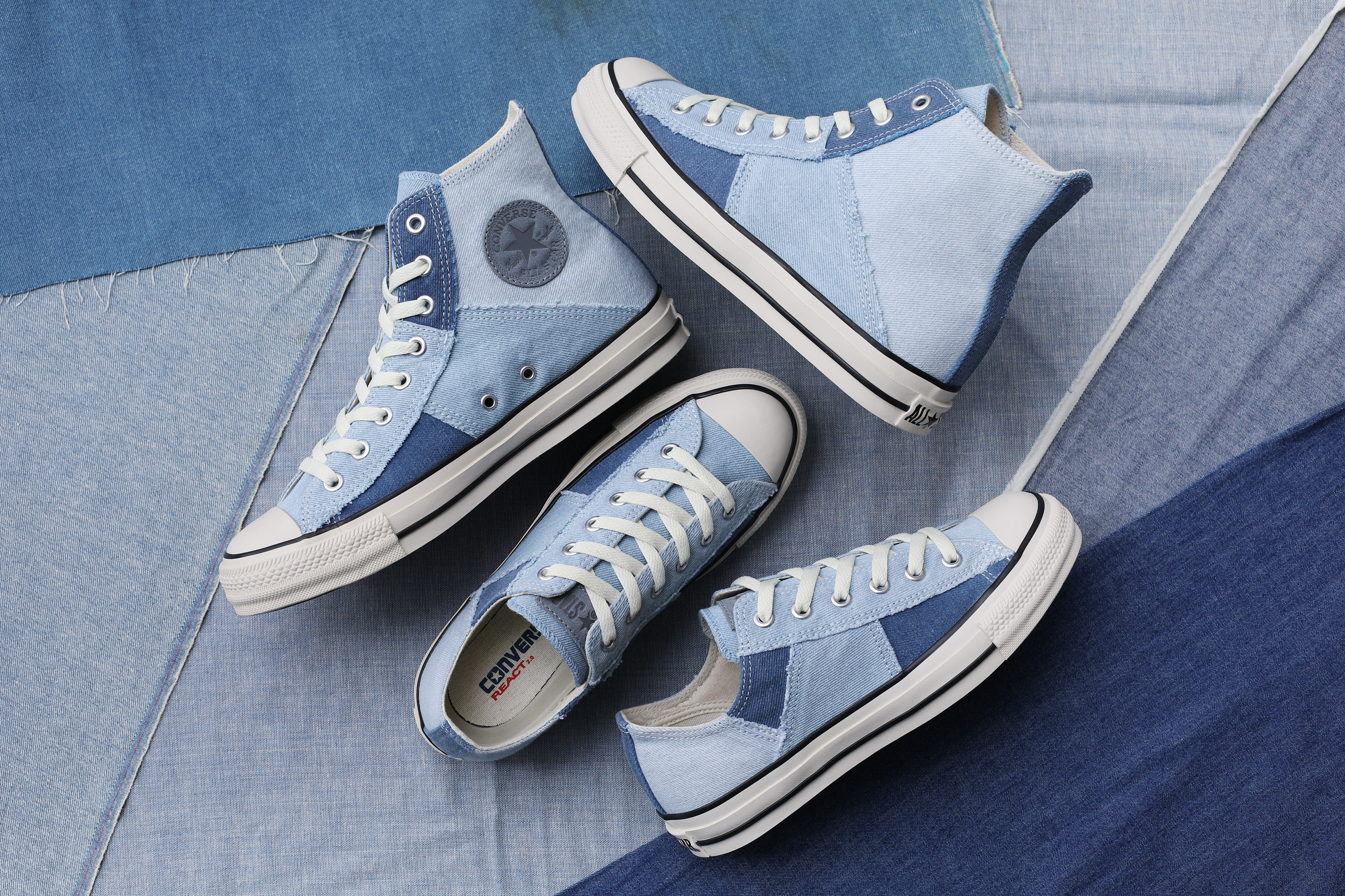 ALL STAR R DENIM PATCHWORK