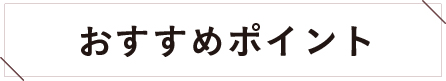 おすすめポイント