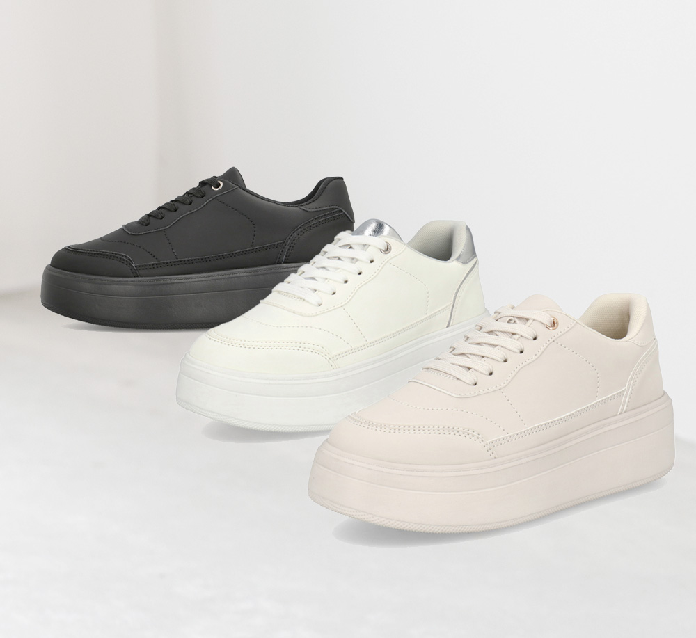 healmeメタリックラインスニーカー