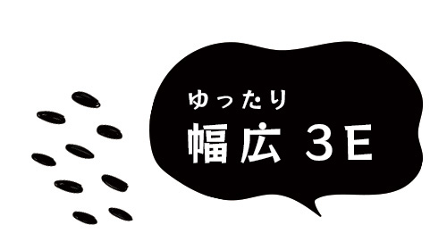 ゆったり幅広３E
