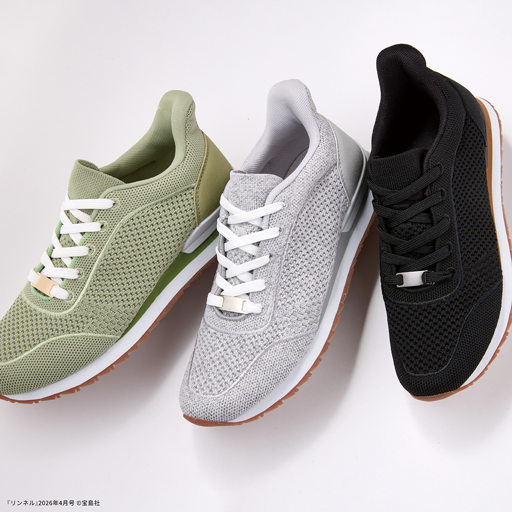 heal meニットスニーカー